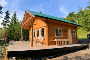 Custom cabin 20feet x 20feet with a loft made by Bavarian Cottages ltd
